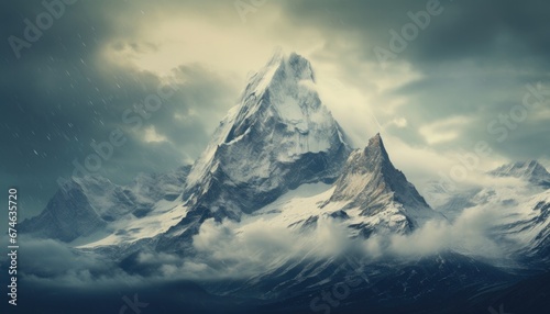 snow covered mountains © Ersan