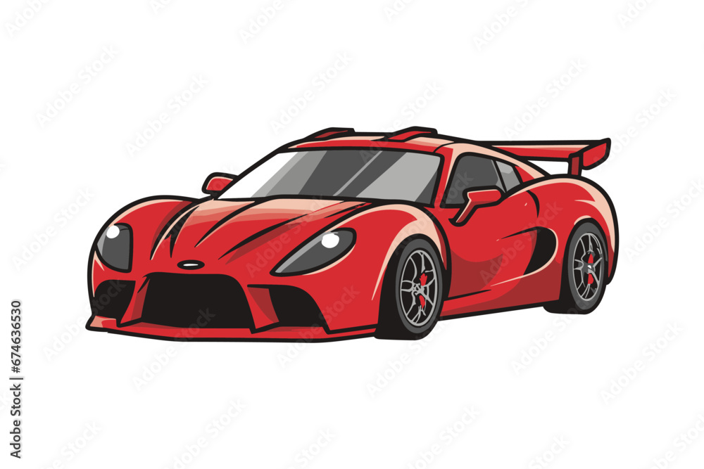 red sports car