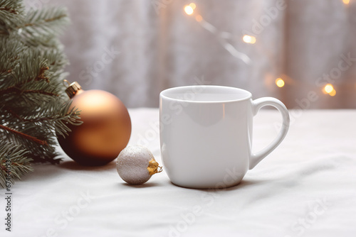 white, coffee, cup, Christmas, decorations, holiday, festive, mug, beverage, winter