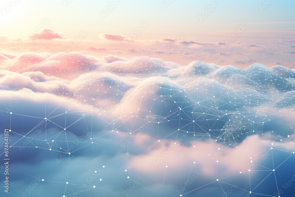 Cloud Network Line Cloud Network Network Line Cloud Line Cloud