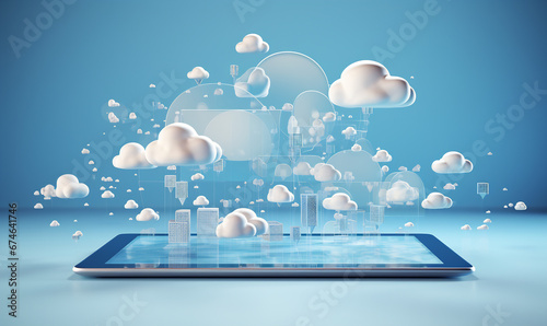 Wallpaper Mural cloud, server, technology, virtualization, scalability, data storage, remote access, cloud computing, infrastructure as a service, network security Torontodigital.ca