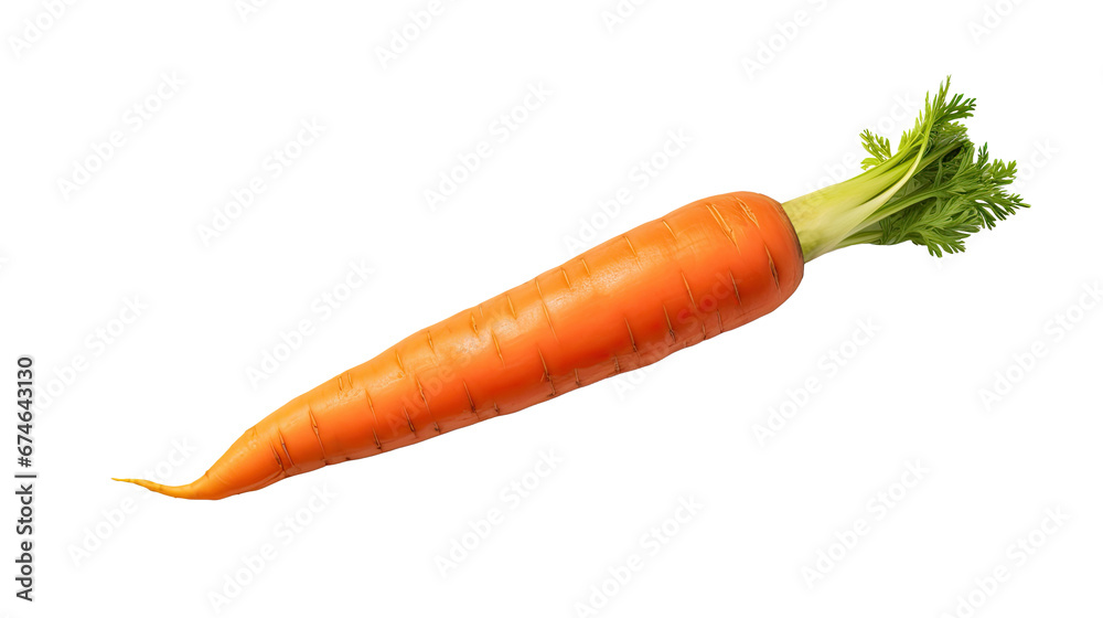 Fresh raw organic carrot on white isolated on clear png background and transparent background. Vegetable and food concept for health, AI generative. Fresh raw organic carrot on white isolated on clear png background and transparent background. Vegetable and food concept for health, AI generative.