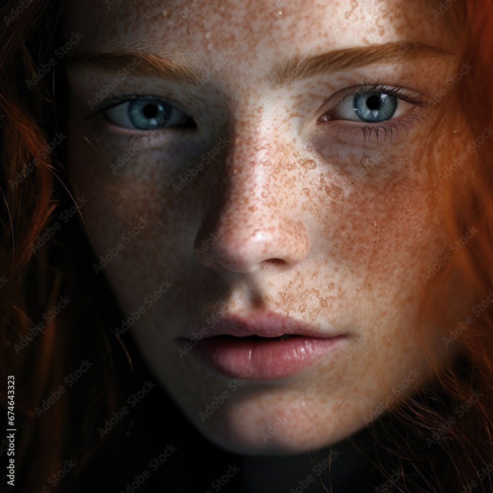 Close-up portrait of a beautiful charming woman. Style, beauty and fashion concept Close-up portrait of a beautiful charming woman. Style, beauty and fashion concept