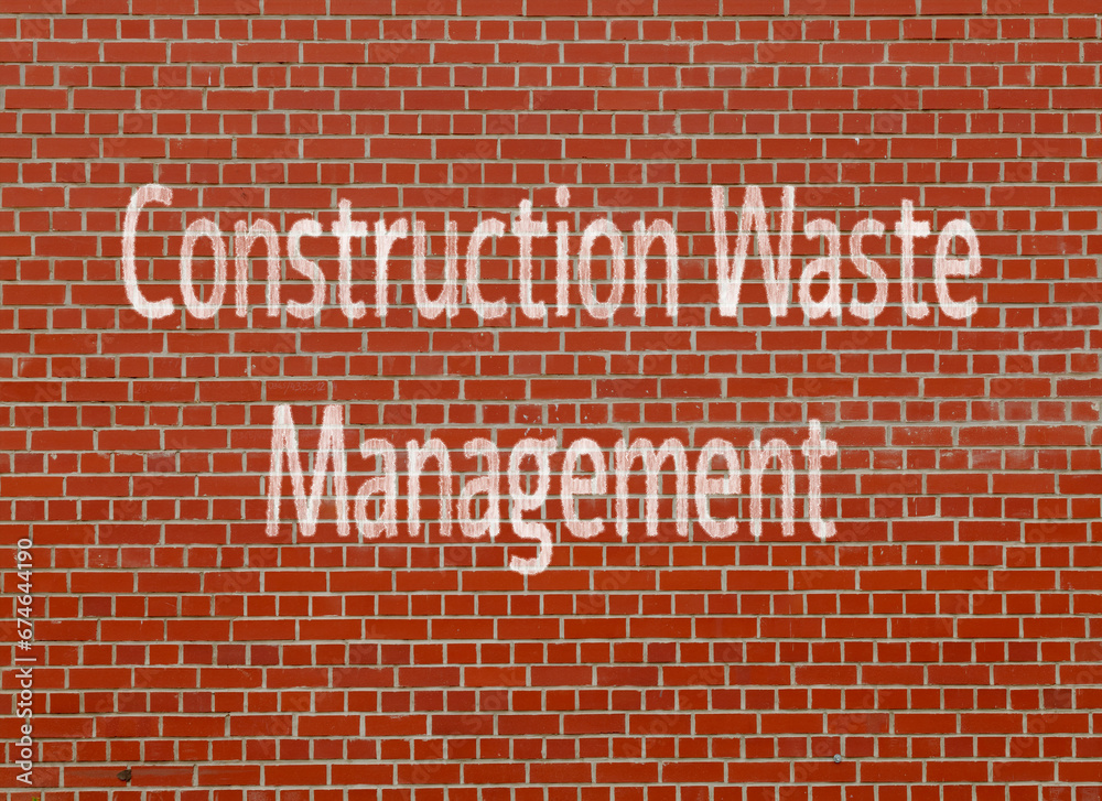 Construction Waste Management: Properly disposing of and recycling construction was