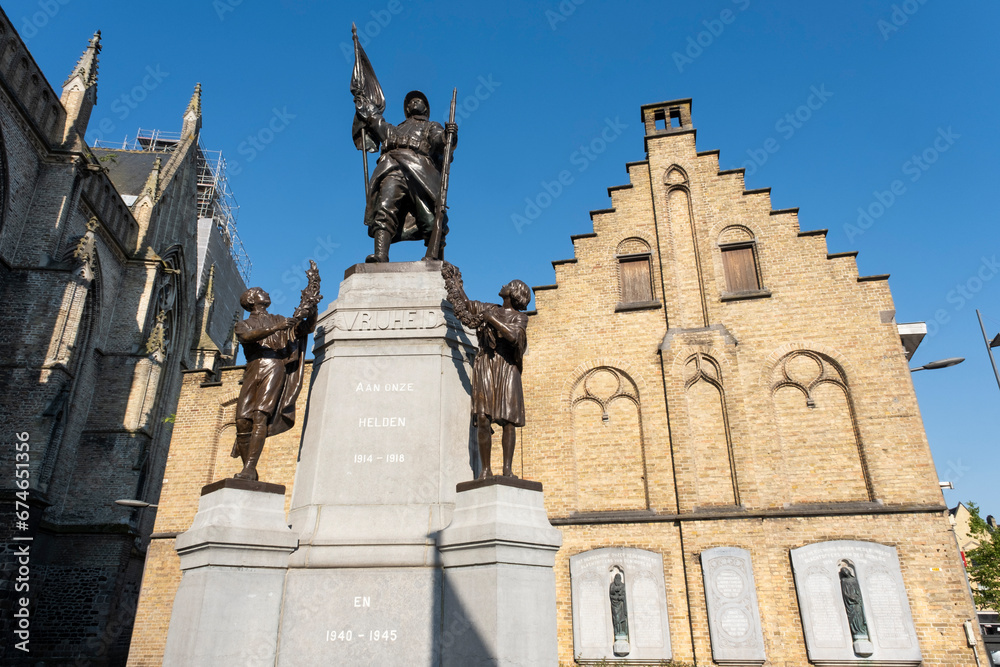 Monument Fist World War in Poperinge-Belgium