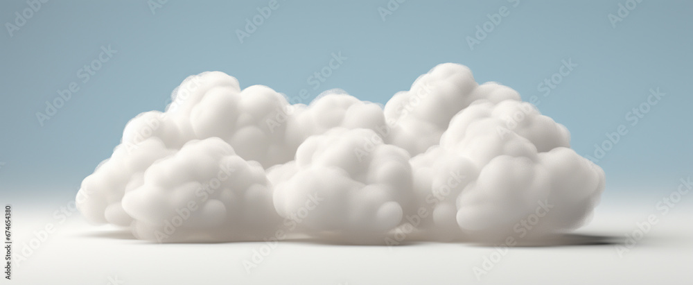 Abstract cloud isolated on white background. 3d render Abstract cloud isolated on white background. 3d render