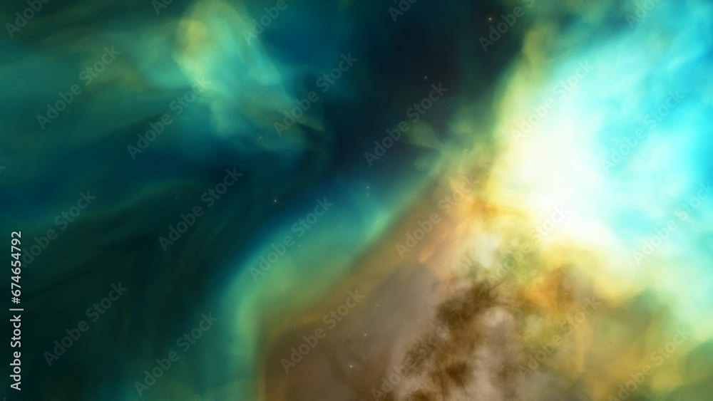 Traveling through space nebula and star fields in deep space. 3D animation
Traveling through space nebula and star fields in deep space. 3D animation