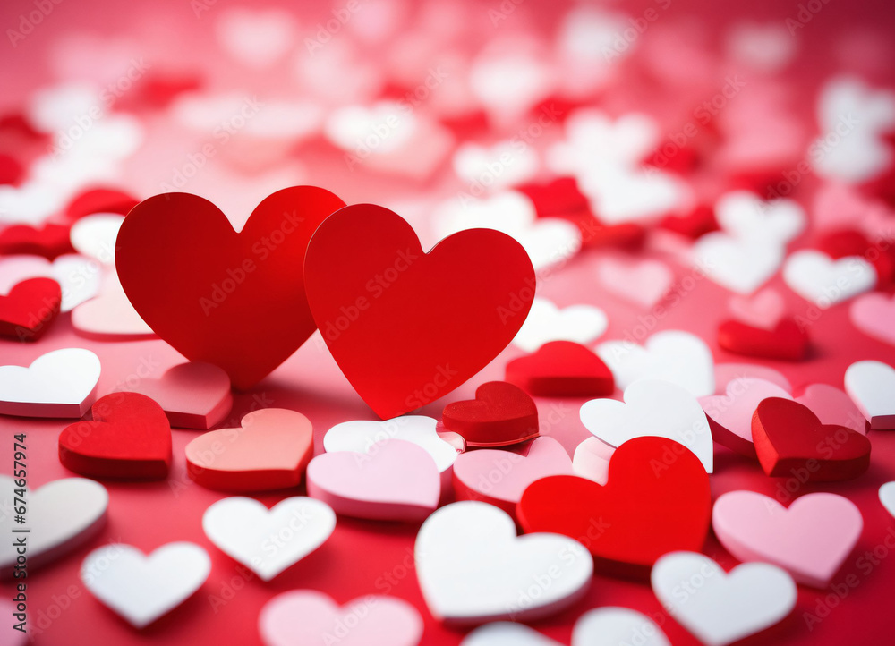 Happy Valentine Day background with hearts Happy Valentine Day background with hearts