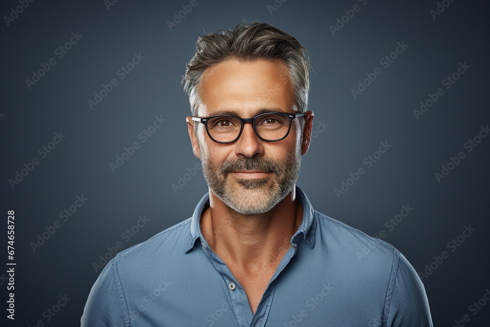 Generative ai modern technology portrait of attractive virile man after salon haircut barbershop stylist Generative ai modern technology portrait of attractive virile man after salon haircut barbershop stylist