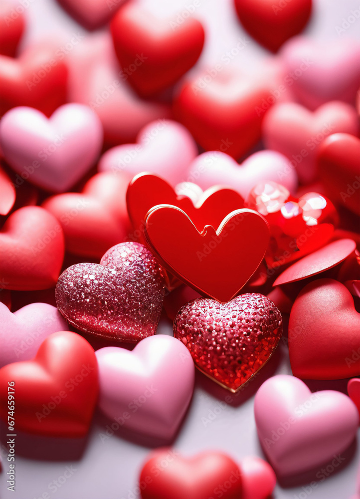 Happy Valentine Day background with hearts Happy Valentine Day background with hearts