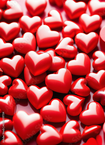 Happy Valentine Day background with hearts
