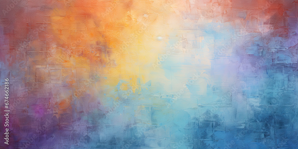 Watercolour painting wide canvas background backdrop smeared soft colours decorating, generated ai