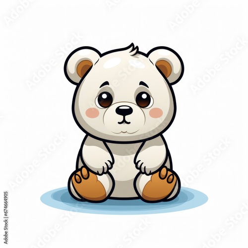 Cute Bear Confused , Cartoon Graphic Design, Background Hd For Designer