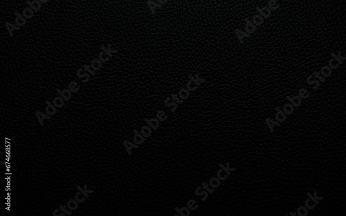 Close up of a section of black leather texture for design work background.