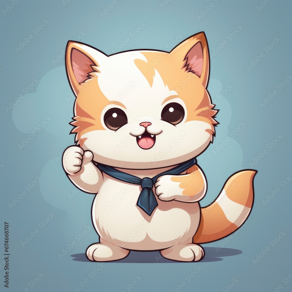 Cute Cat With Thumbs Up , Cartoon Graphic Design, Background Hd For Designer Cute Cat With Thumbs Up , Cartoon Graphic Design, Background Hd For Designer