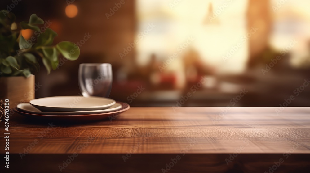 en blurry wood surface background illustration empty place, modern home, decoration kitchen en blurry wood surface background en blurry wood surface background illustration empty place, modern home, decoration kitchen en blurry wood surface background