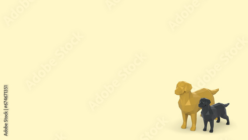 캐릭터 리트리버 개 배경 Character Retriever Dog Background photo