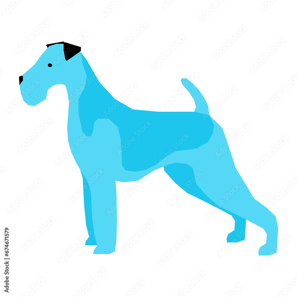 Dog Pet Animal Imaginary Color Silhouette Cartoon Logo Label Character Pattern Icon 