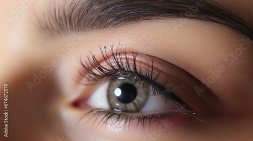 Classic volumetric black false eyelashes make women's eyes beautiful.