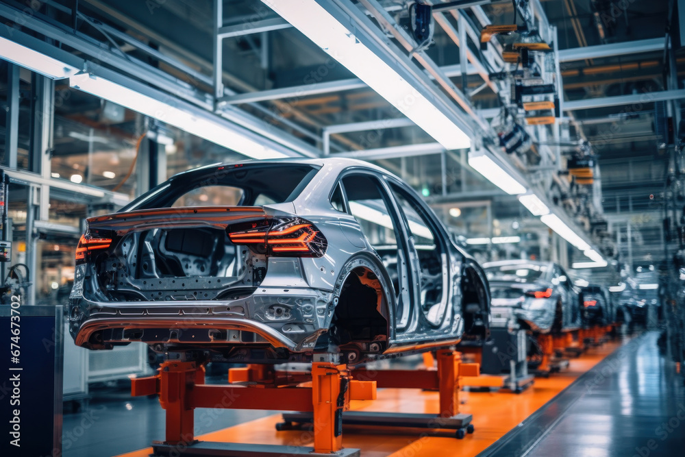 Automated assembly line for robot manipulators for the production of high-tech electric vehicles running on clean energy