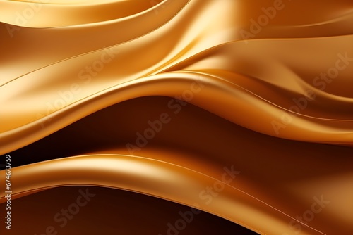 Golden gradient waving abstract style background