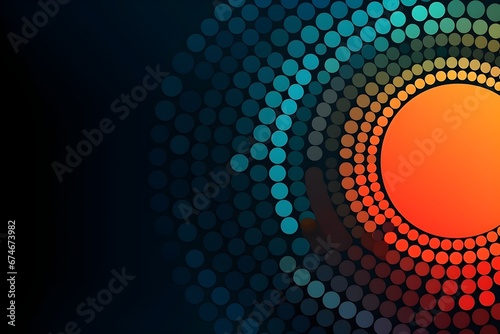 Gradient colorful circles background, simple abstract wallpaper