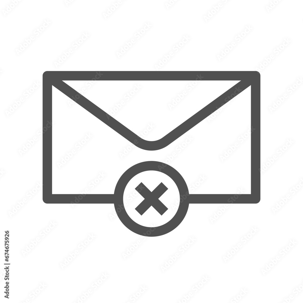 Email icon thin line style with vector format Email icon thin line style with vector format