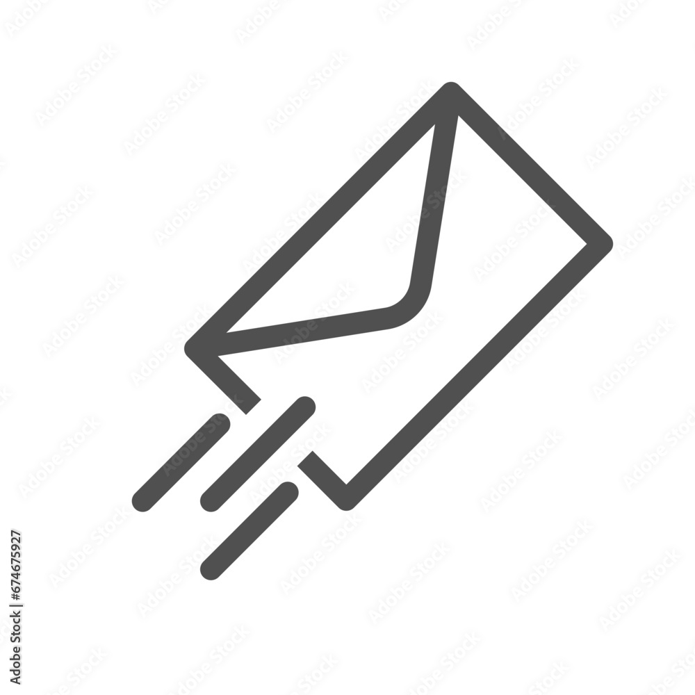 Email icon thin line style with vector format Email icon thin line style with vector format