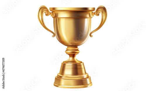 Victory Triumph - Gold Trophy Cup -on transparent backgroud
