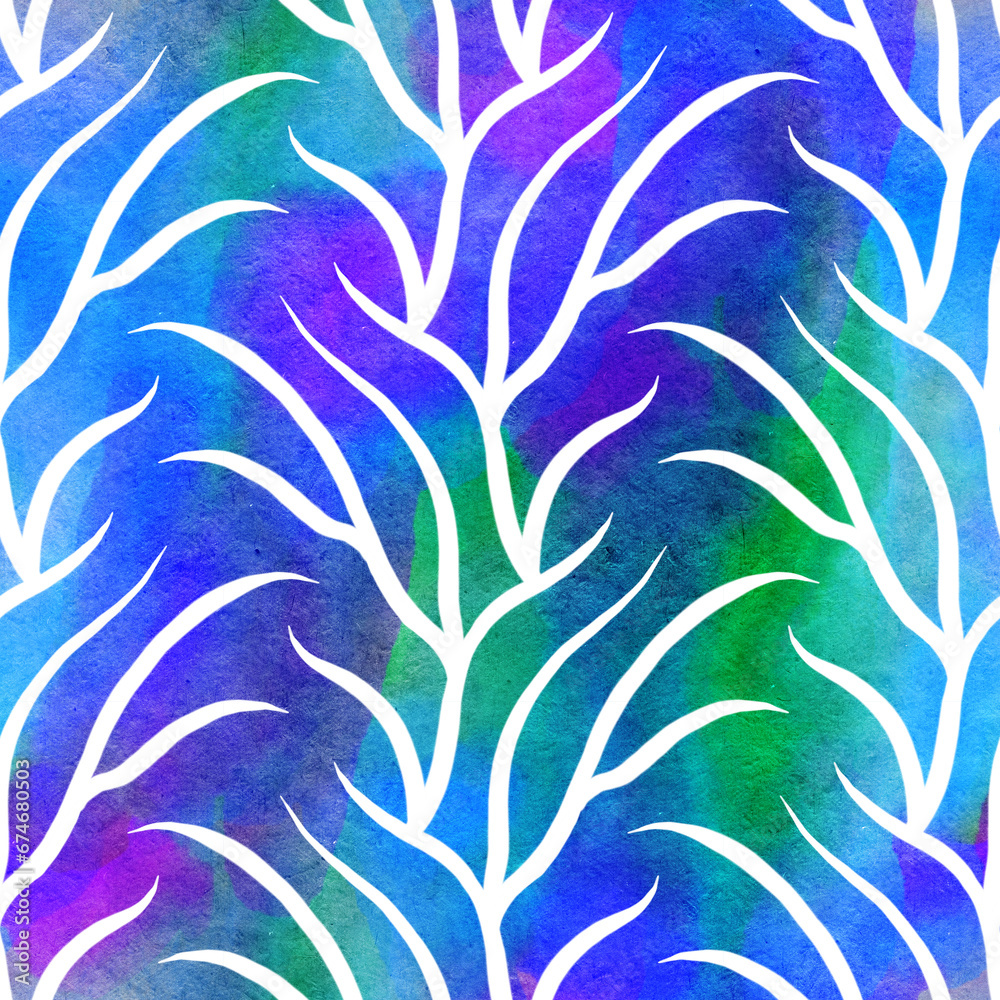 Abstract seamless pattern with watercolor drawing Abstract seamless pattern with watercolor drawing
