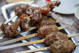 A kind of traditional dish where iron rods are inserted into the middle of the meat and it is cooked well and consumed