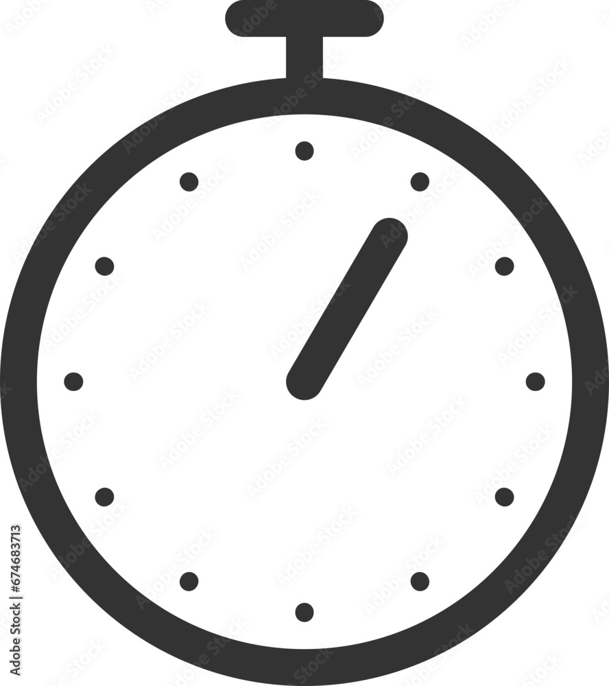 Clock icon vector. Flat design element watch isolated on white background. Clock icon vector. Flat design element watch isolated on white background.