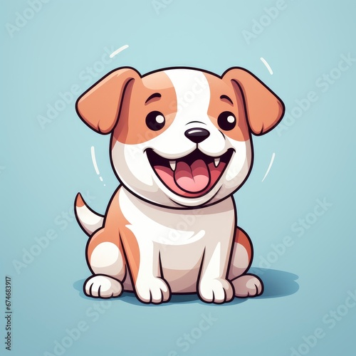 Cute Dog Bites Bone   Cartoon Graphic Design  Background Hd For Designer