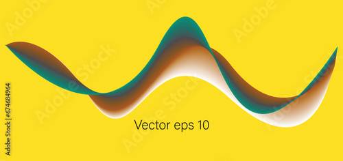 Colorful amazing wave