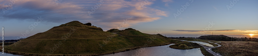 panorama of the northumberlandia