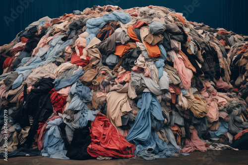 old fabric for recycling, reuse of materials