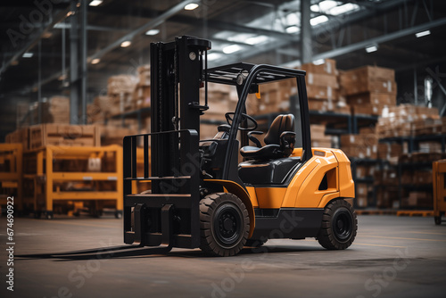 loader in the warehouse