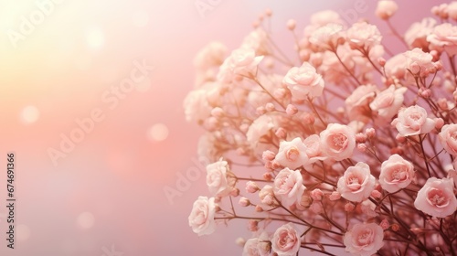 beauty romantic flower background serene illustration garden bright, closeup grow, beautiful floral beauty romantic flower background serene