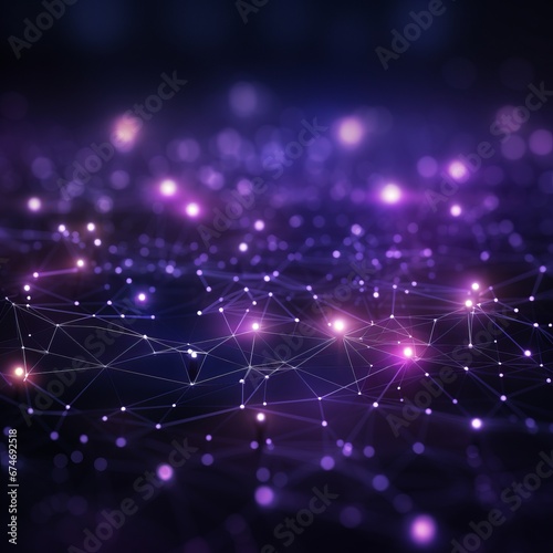 a purple and white network