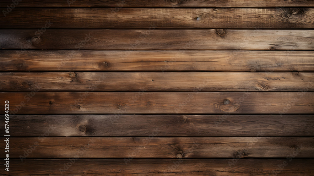 Obraz premium Wallpaper: Background of wooden planks - created with generative AI