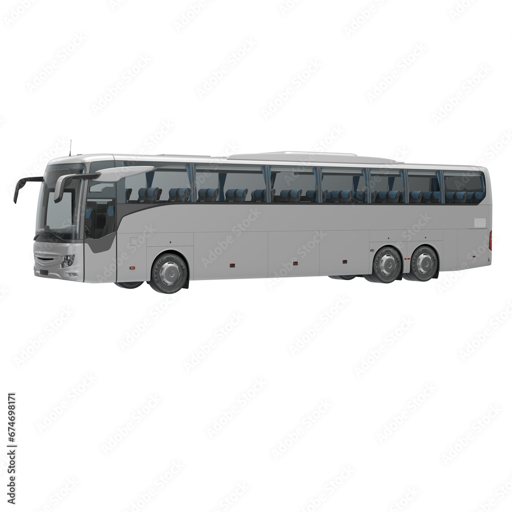 Mockup autobus per simulazione pubblicità.