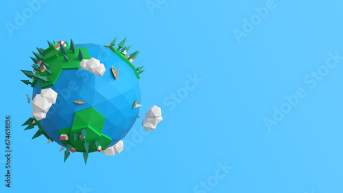 3D 지구 배경 Earth Background © asri80