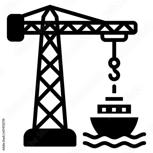 Port Crane Icon