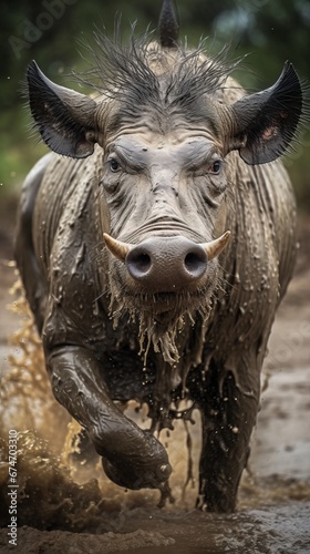Graceful Warthogs: Beauty in the Wild © luckynicky25
