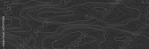 Background of the topographic map. Topographic map lines, contour background. Geographic abstract grid. EPS 10 vector illustration.