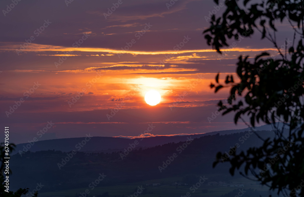 sunset provence