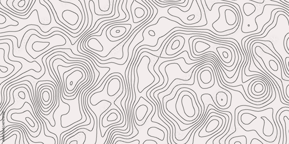 Vintage contour mapping of maps. Ocean topographic line map with curvy wave isolines vector Topographic Map in Contour vine map with curvy wave isolines vector Topographic Map in Contour  