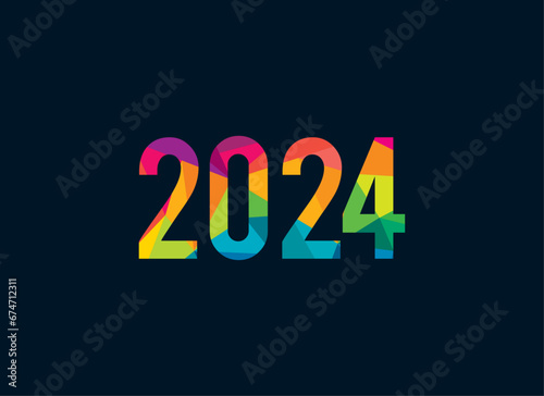 New Year 2024 Colorful Graphic.ai