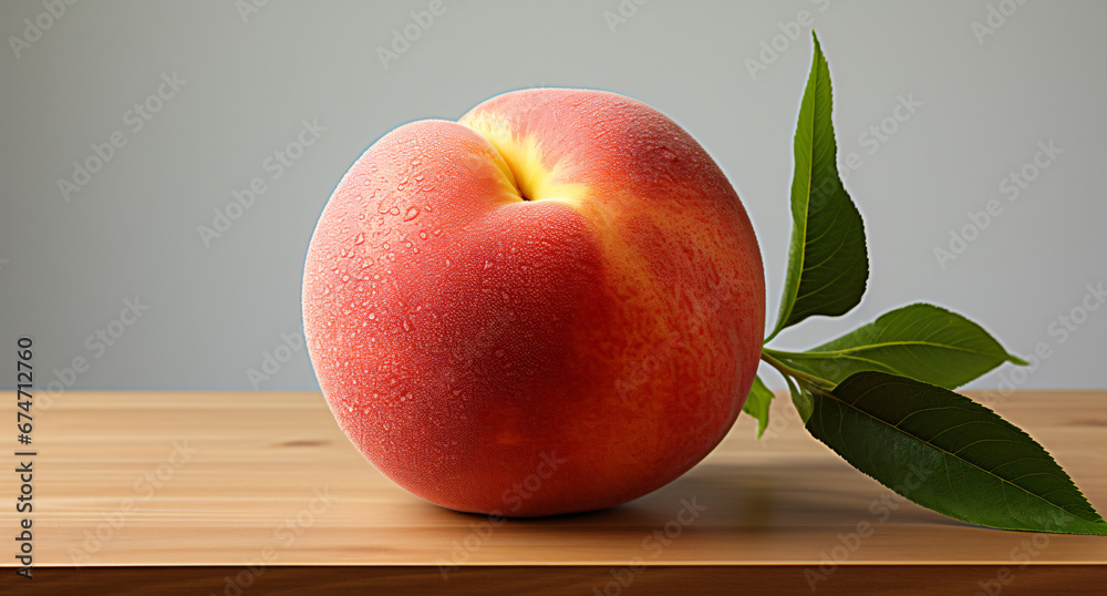 Portrait of peach. Ideal for your designs, banners or advertising graphics.
Portrait of peach. Ideal for your designs, banners or advertising graphics.