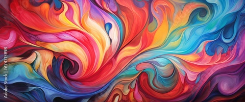 A vibrant explosion of colors blending together in an abstract pattern. ©  ALLAH LOVE
